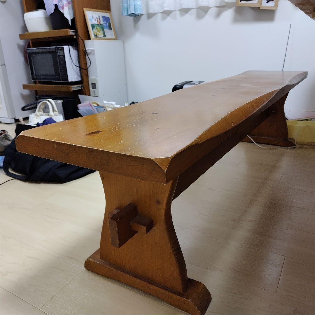 美品⭐3点セット✨木製ダイニングテーブルとベンチセットとダイニングチェア1つ