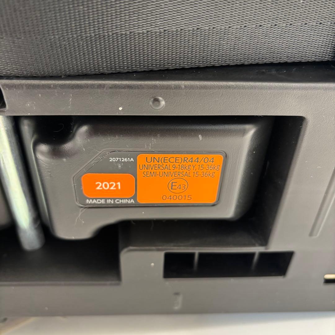 極美品　エールベベ　パパット2プレミアム ジュニアシート　ISOFIX