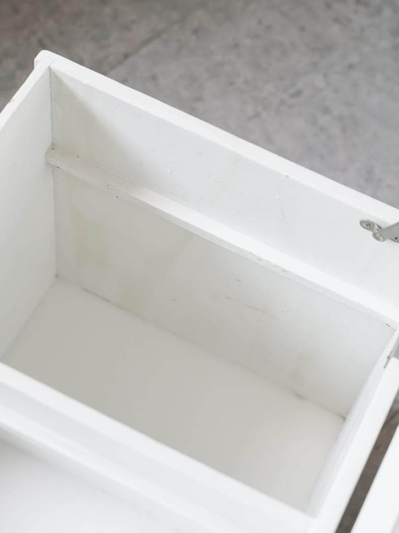 vintage サイドテーブル ミラー付きワゴン/収納 ミニマル