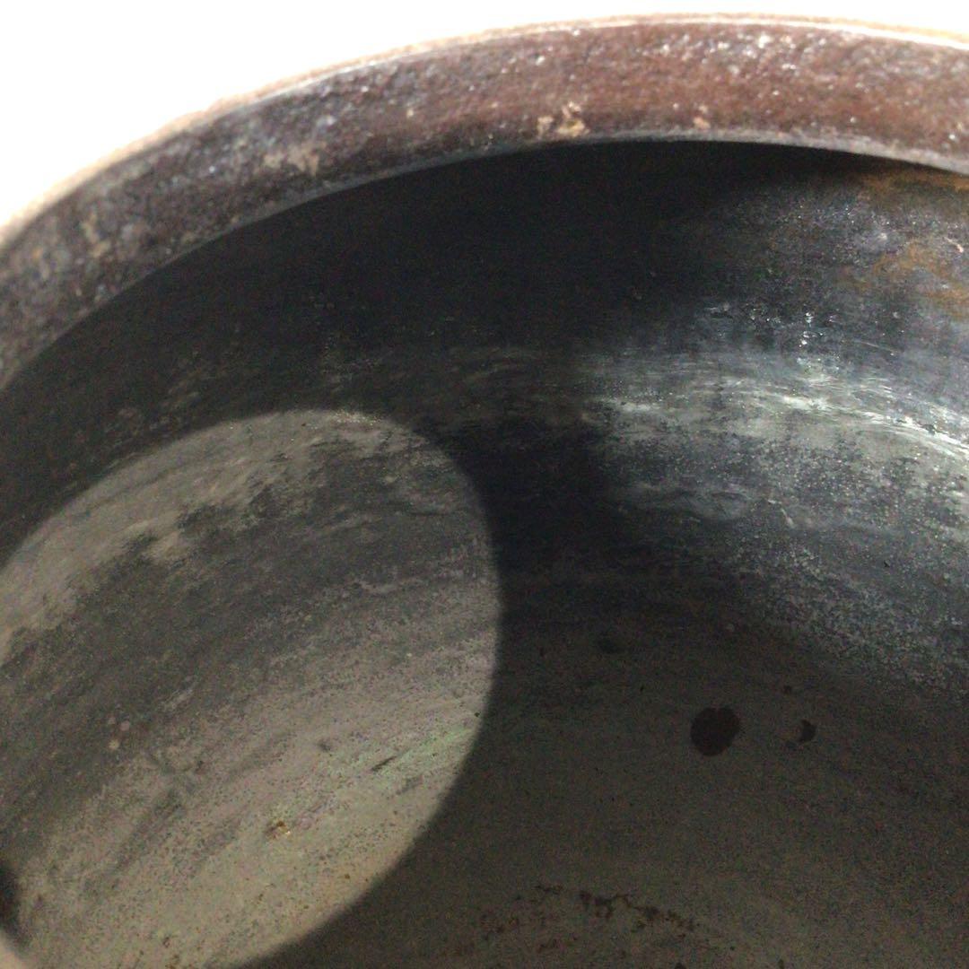 Ｒ８２２　茶釜　『釜師　菊地政光造』『阿弥陀堂釜』　共箱　茶道具