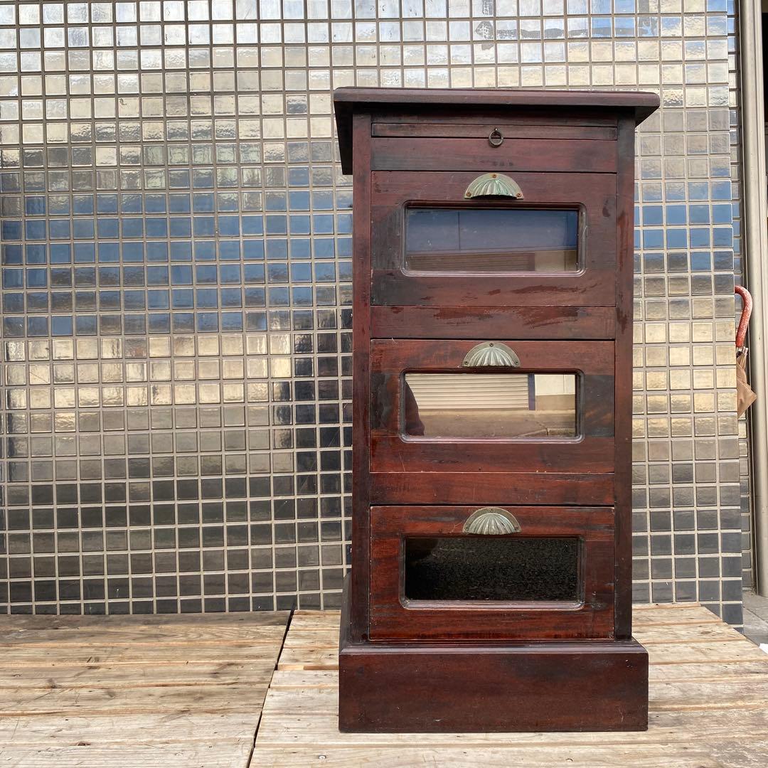 ヴィンテージ 三段バンブーチェスト アジアン家具 収納 インテリア