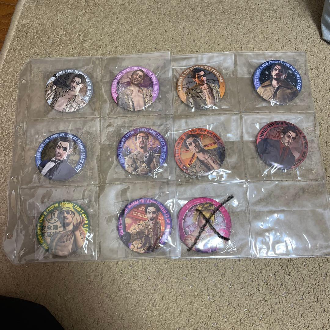 SEGA 龍が如く 真島吾朗HISTORY 缶バッジ バラ売り可