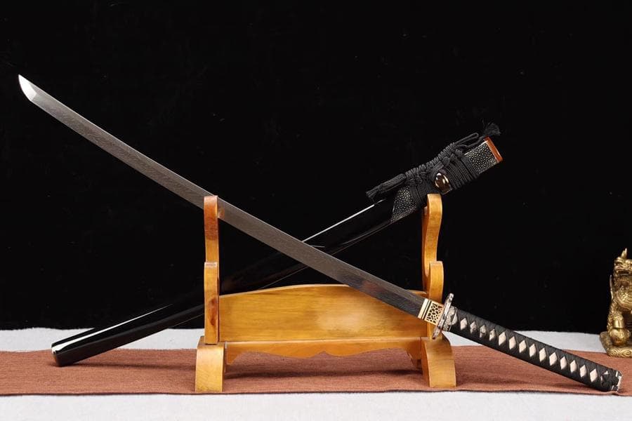 【武士一銀獅玄羽】 日本刀 模造刀 居合刀 武士道 武蔵 鑑賞用 手鍛造打