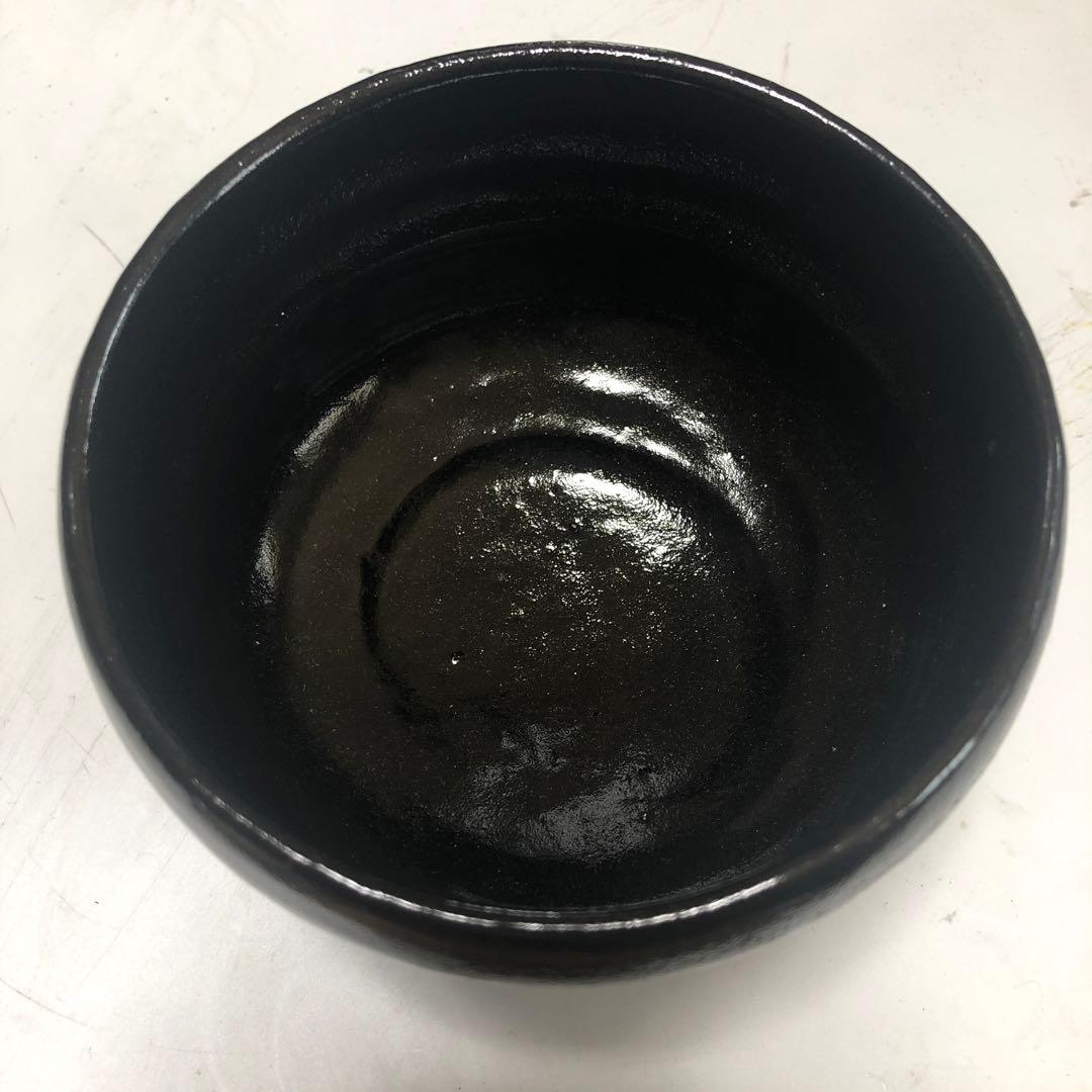 楽茶盌　鉢開(黒楽)
