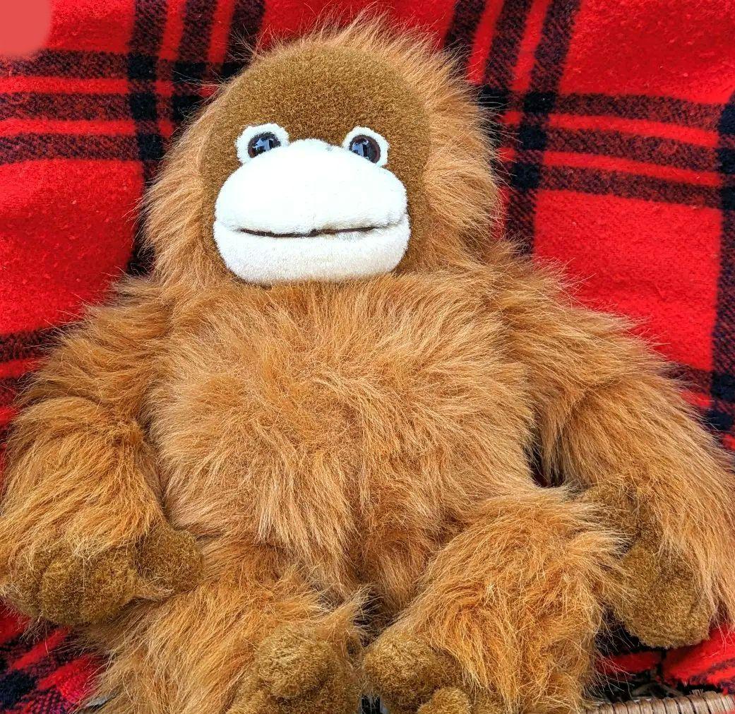 ♡超希少♡オラウータンぬいぐるみ　鳴くヌイグルミLサイズ♡日本製品ヴィンテージ★