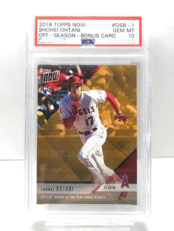 PSA10 大谷翔平 2018 TOPPS 新人賞 新人王 ゴールド osb-1
