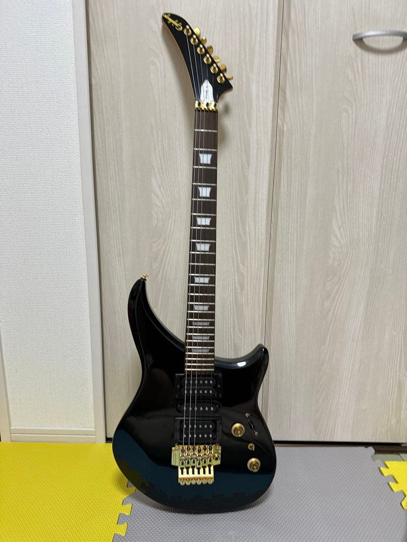エレキギター ブラック 24フレット ハムバッカー