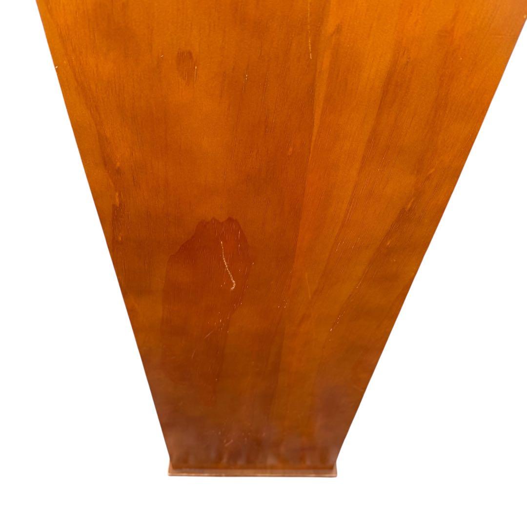 両面開き キャスター付 レトロ木製キャビネット