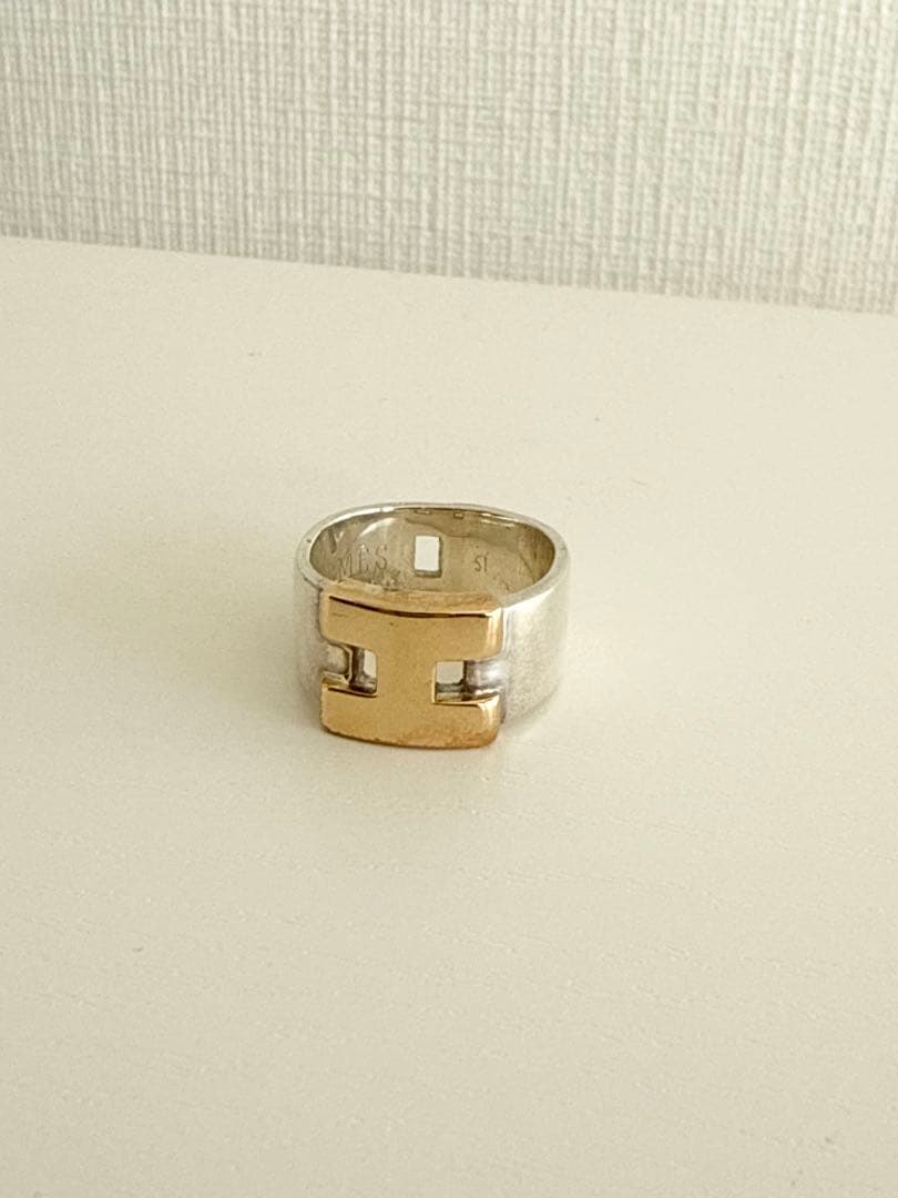 Hermes　エルメス　ヘラクレス　リング　コンビ　925×K18　51 10号