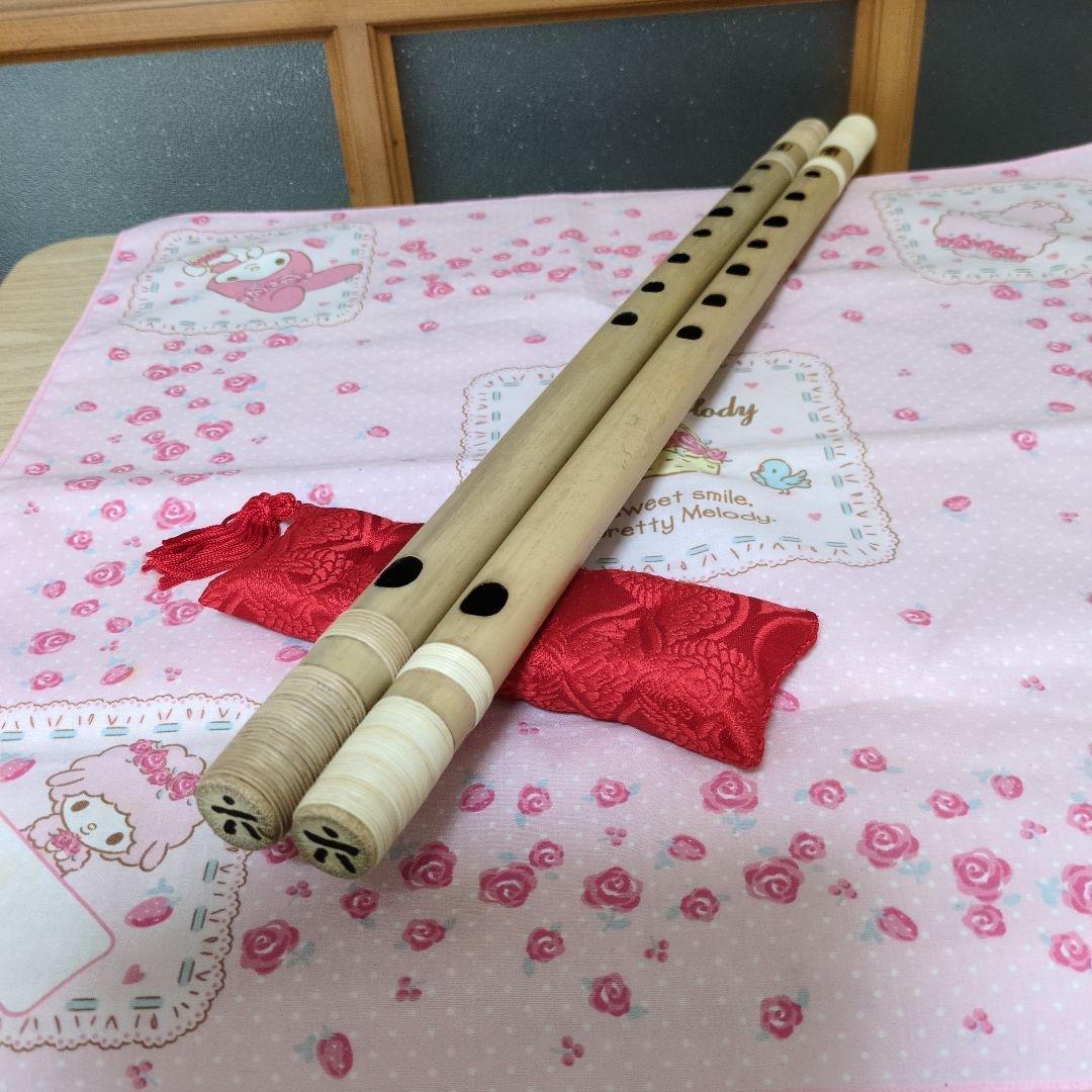 ニキ篠笛六本調子唄用二管（道中）新品