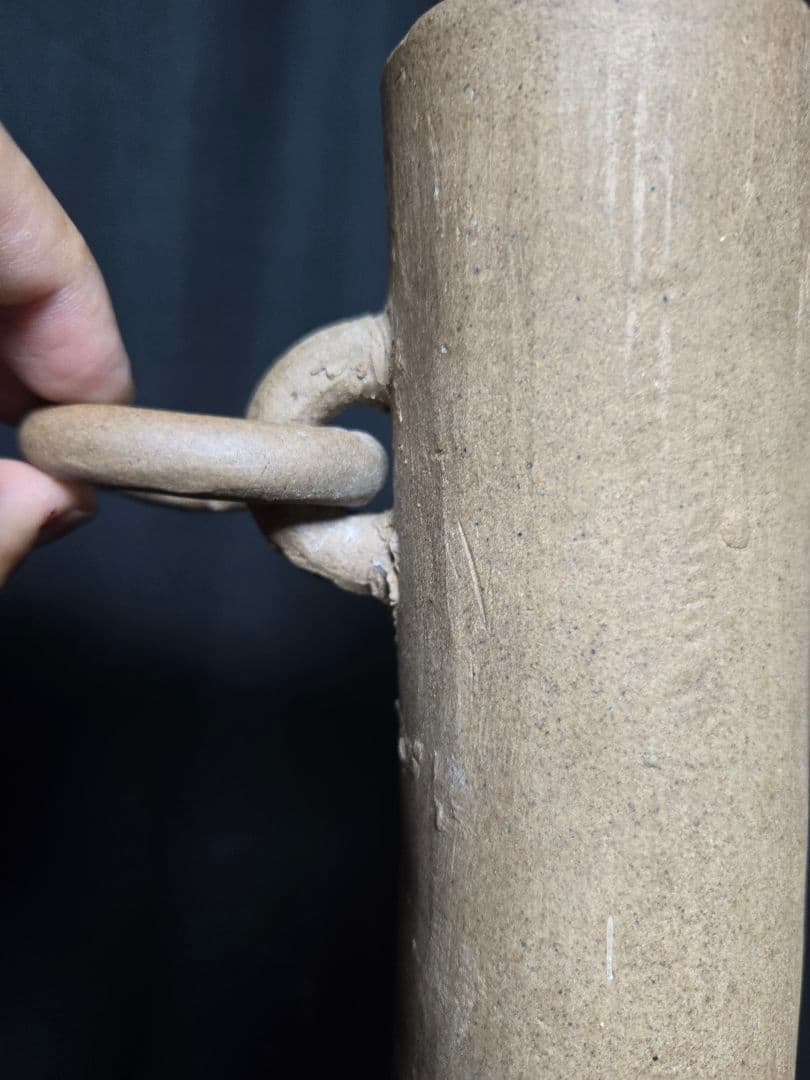 一部欠けあるもスペシャル陶器のオブジェ　インテリアに渦巻き模様約40cm