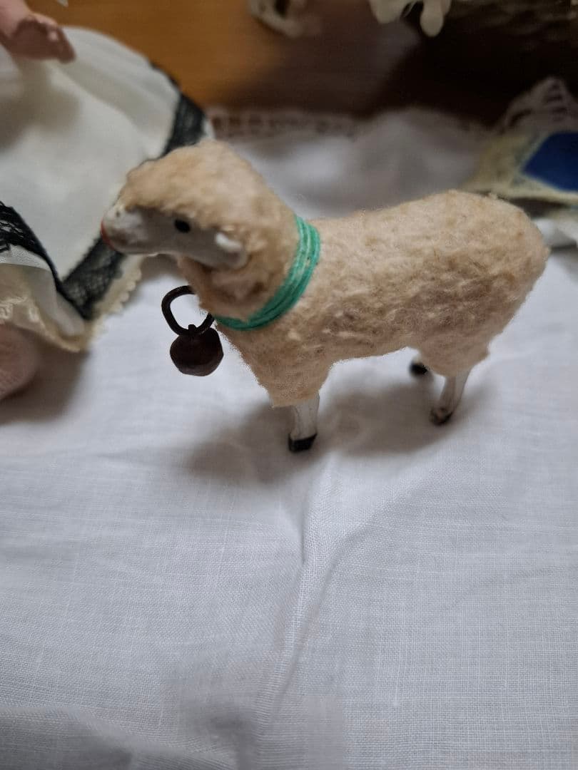 アンティークビスクドール★羊★ミニョネット★フランス人形★ジュモー★ドイツドール