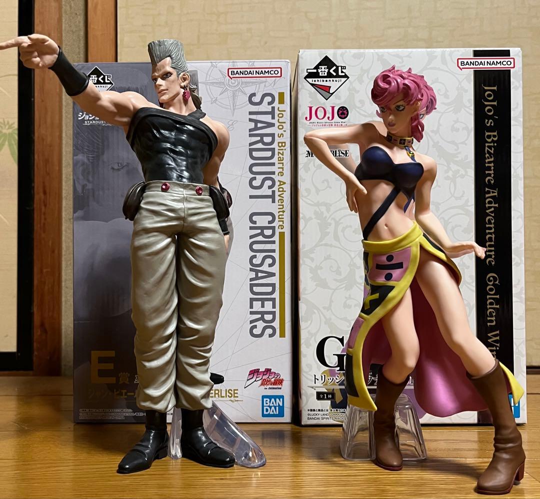 ジョジョの奇妙な冒険 1番くじ　ポルナレフ　トリッシュウナ　フィギュア