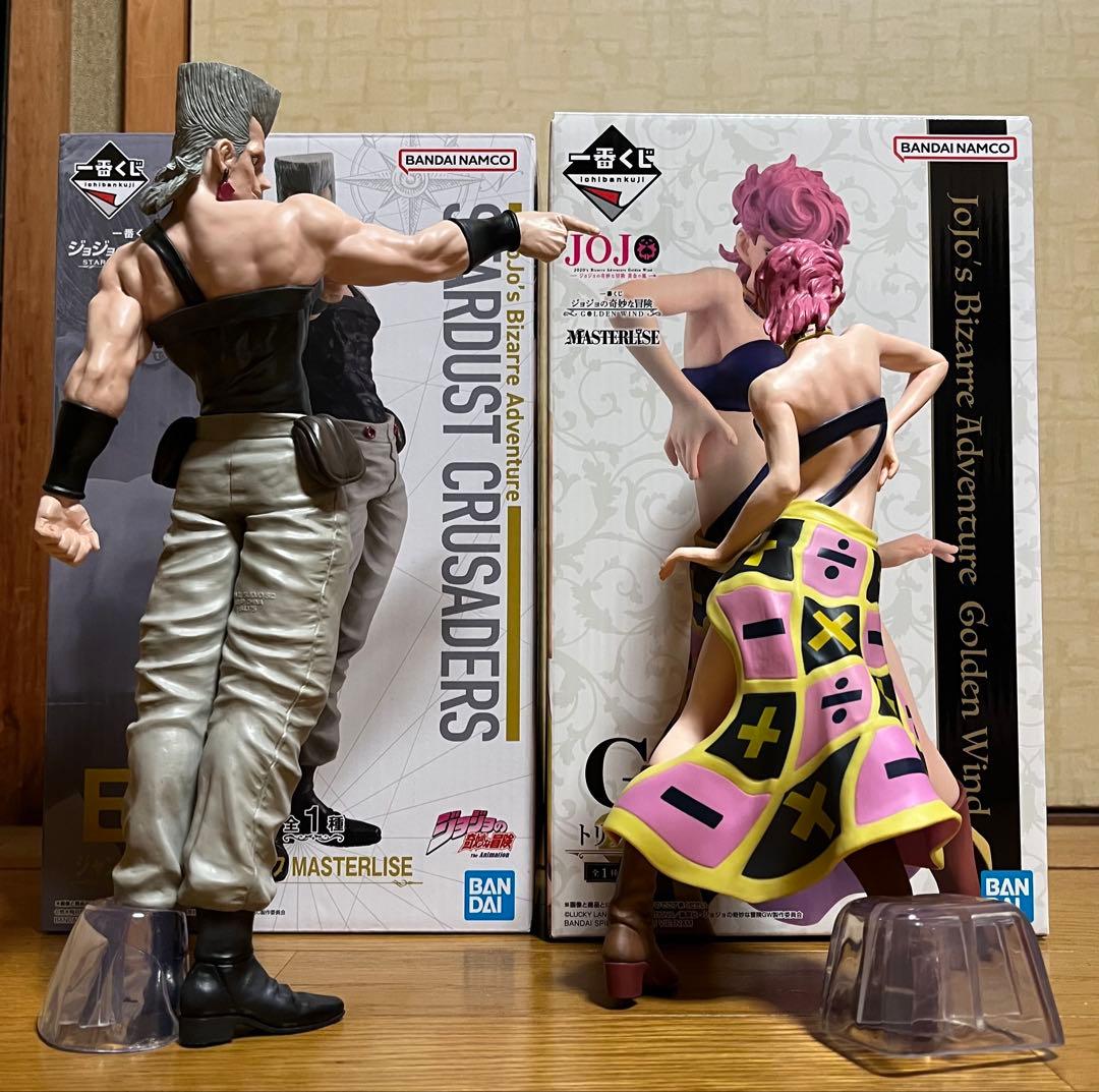 ジョジョの奇妙な冒険 1番くじ　ポルナレフ　トリッシュウナ　フィギュア