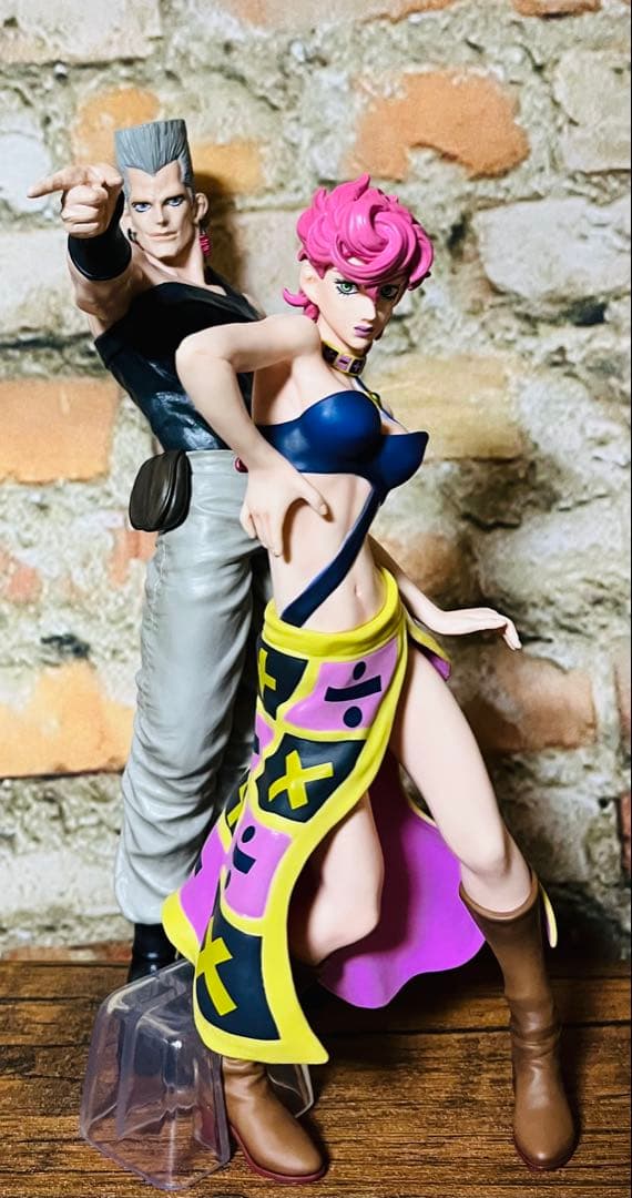 ジョジョの奇妙な冒険 1番くじ　ポルナレフ　トリッシュウナ　フィギュア