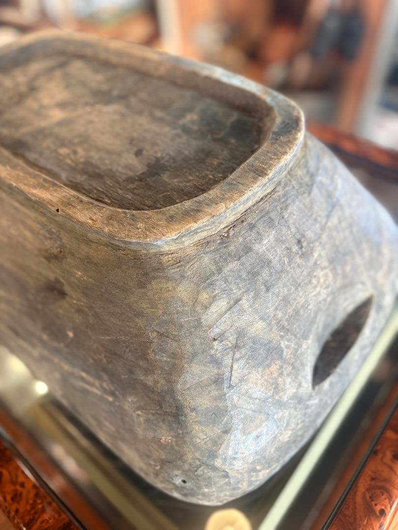 木製 こね鉢（ねり鉢）民具 古道具 幅51cm