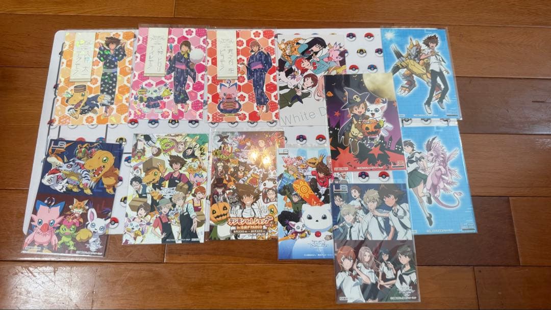 お台場メモリアル追加　デジモンアドベンチャー　非売品　色紙クリアファイルポスカ