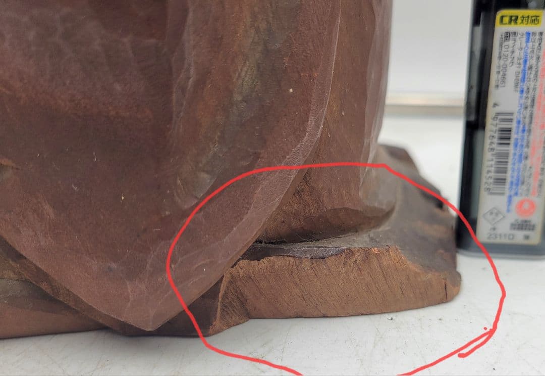 時代物　木彫　人物像　欠け有り