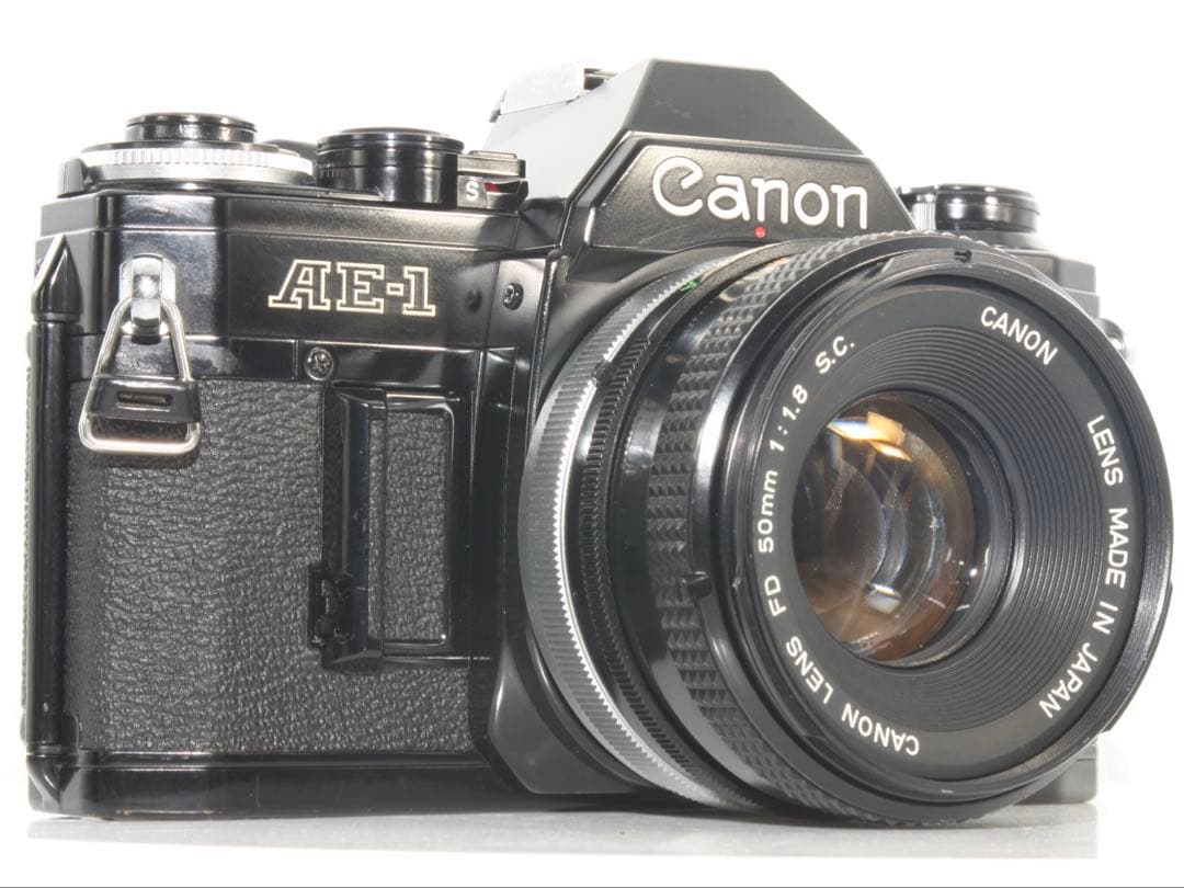 整備品　canon AE-1 black FD 50mm f1.8 s.c.