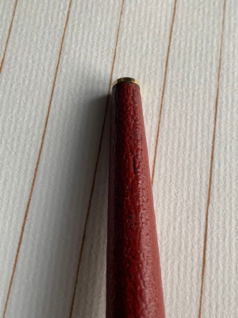 パイロット PILOT 18Kペン先 赤革巻き万年筆