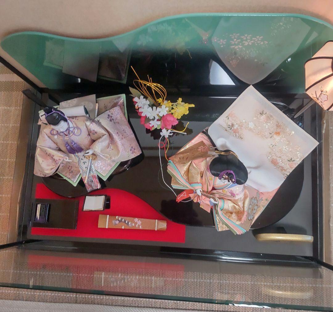 リアきなかも 雛人形 徳川作 三五二人親王 春の舞 ガぼんぼり付 伝統和装