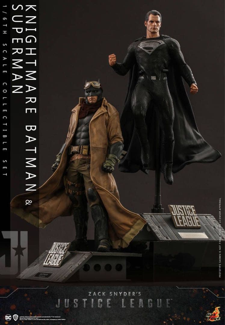 ホットトイズ TMS038 1/6 ナイトメア・バットマン＆スーパーマン セット