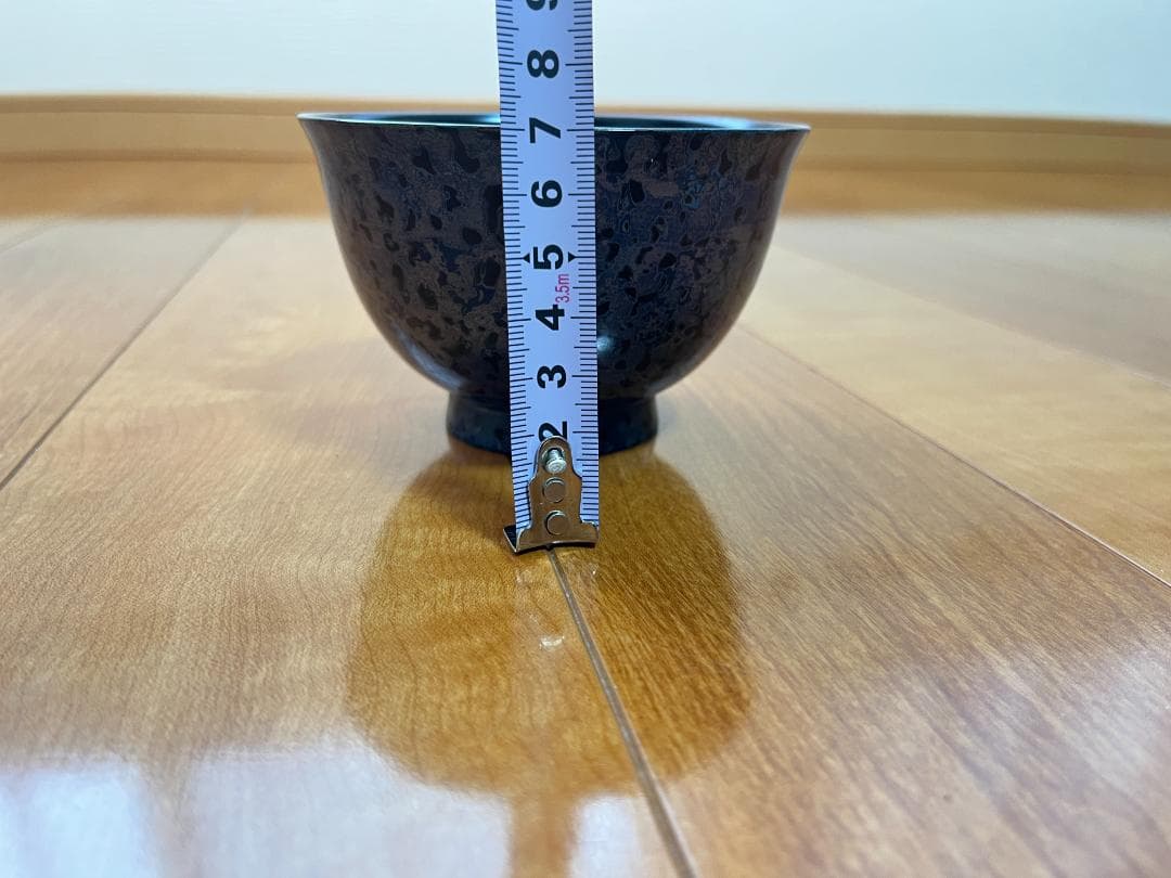 【希少・新品未使用】津軽塗 お椀 箱付き ロイヤルブルー 変わり塗り