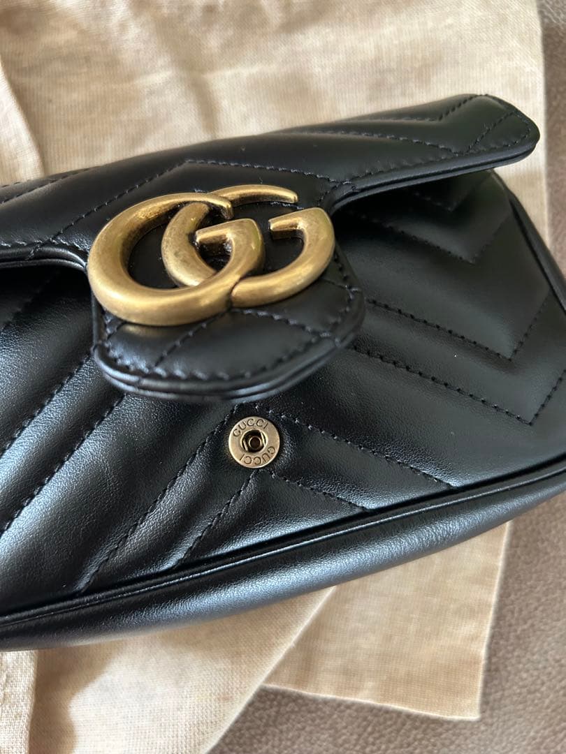 超美品　GUCCI マーモント スーパーミニバッグ すり替え防止対策済み