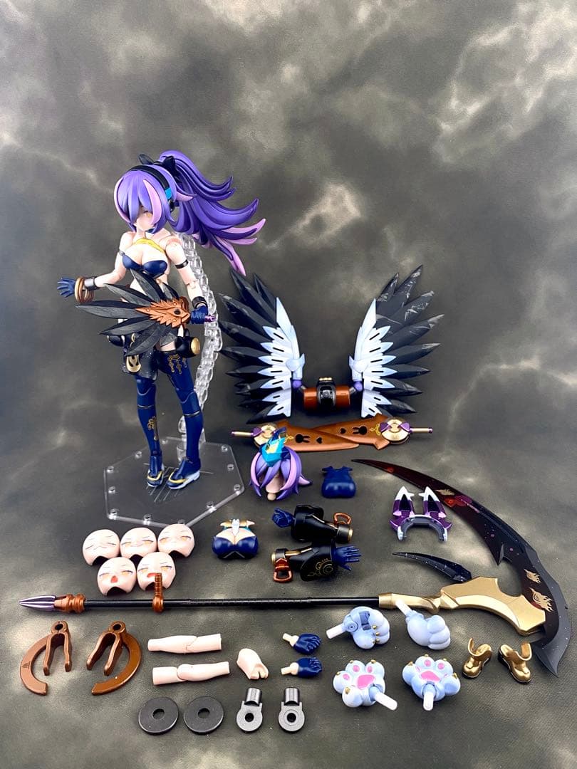 メガミデバイス　PUNI☆MOFU ラン［鴉天狗］塗装完成品