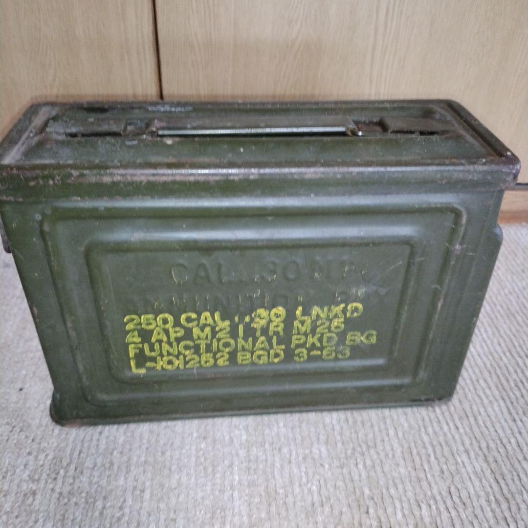 送料無料　AMM BOX CAL 50 M2 アンモ缶　ヴィンテージ　サバゲー