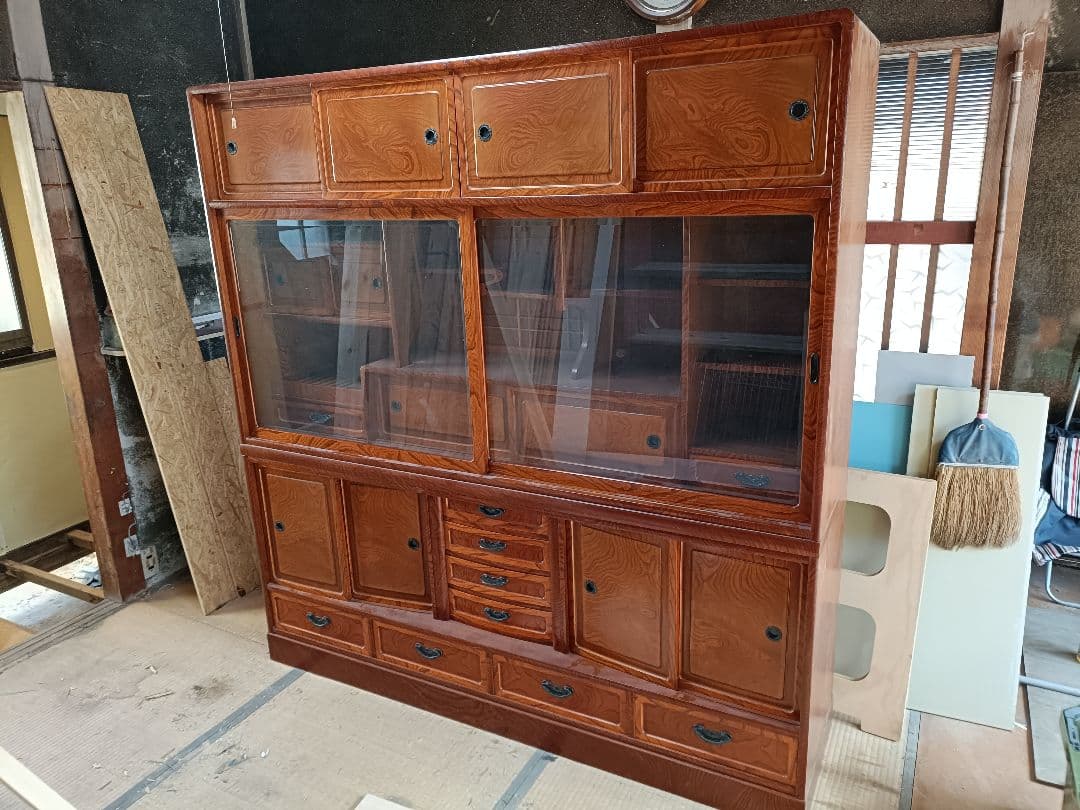 茶箪笥 木製ディスプレイキャビネット