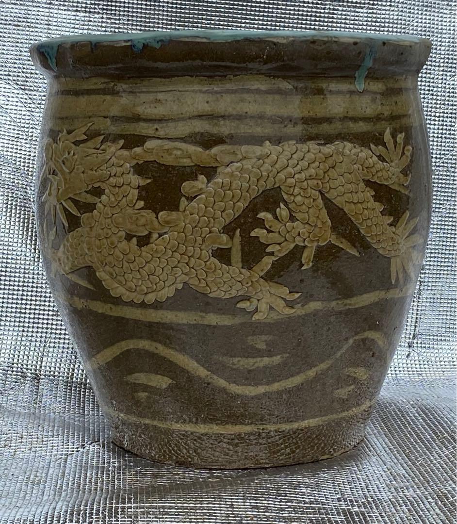 焼き物　めだか鉢　(水蓮鉢)