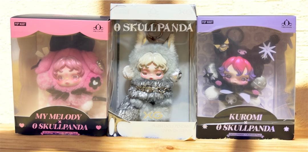 POPMART SKULLPANDA 3セット　ぬいぐるみ