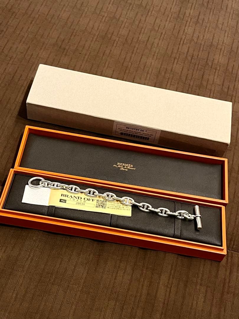 エルメス シェーヌダンクル　MM 16コマ ブレスレット　シルバー925