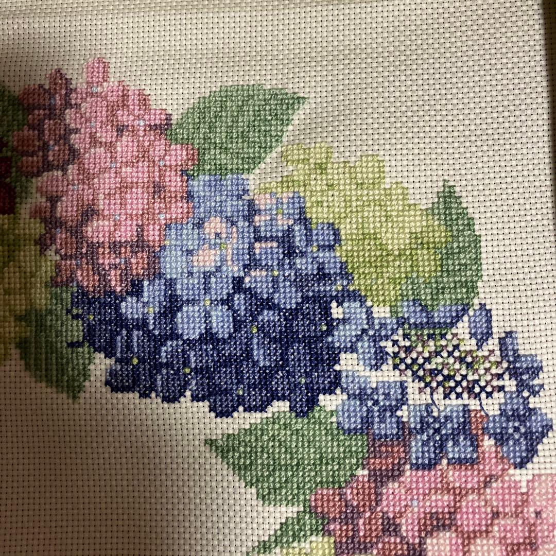 ホビーラホビーレクロスステッチ　紫陽花リース