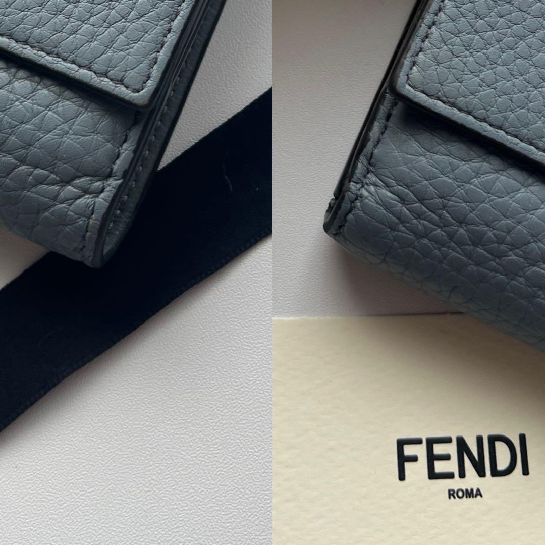 478 極上美品 FENDI フェンディ ピーカブー 2つ折り財布