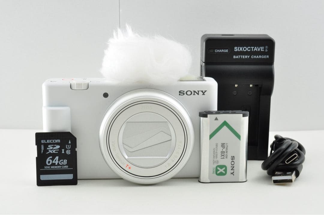 美品　SONY VLOGCAM ZV-1M2 ホワイト デジカメ