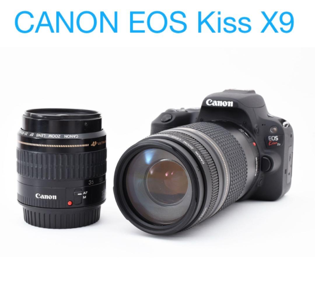 一眼レフカメラ/Canon EOS Kiss X9標準&望遠ダブルレンズセット