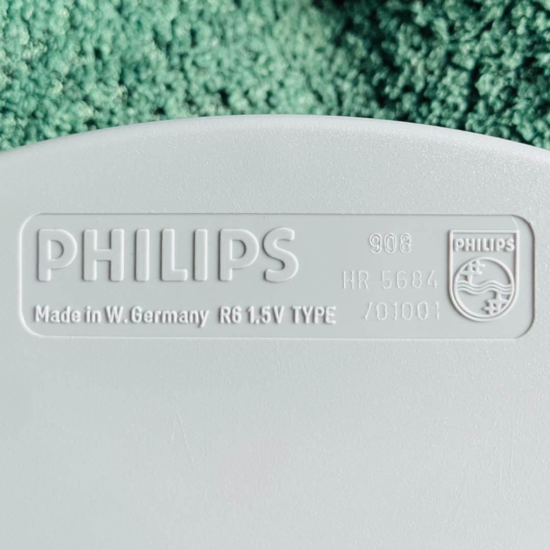 ラスト1点／外箱付き 80S 西ドイツ製 PHILIPS 掛け時計 ミニマリズム