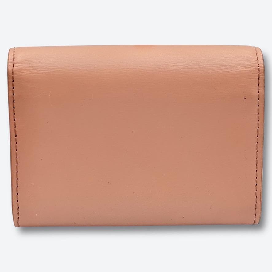 【極美品❣️箱付】TOD'S/二つ折り財布/ピンクベージュ/コンパクト/ダブルT