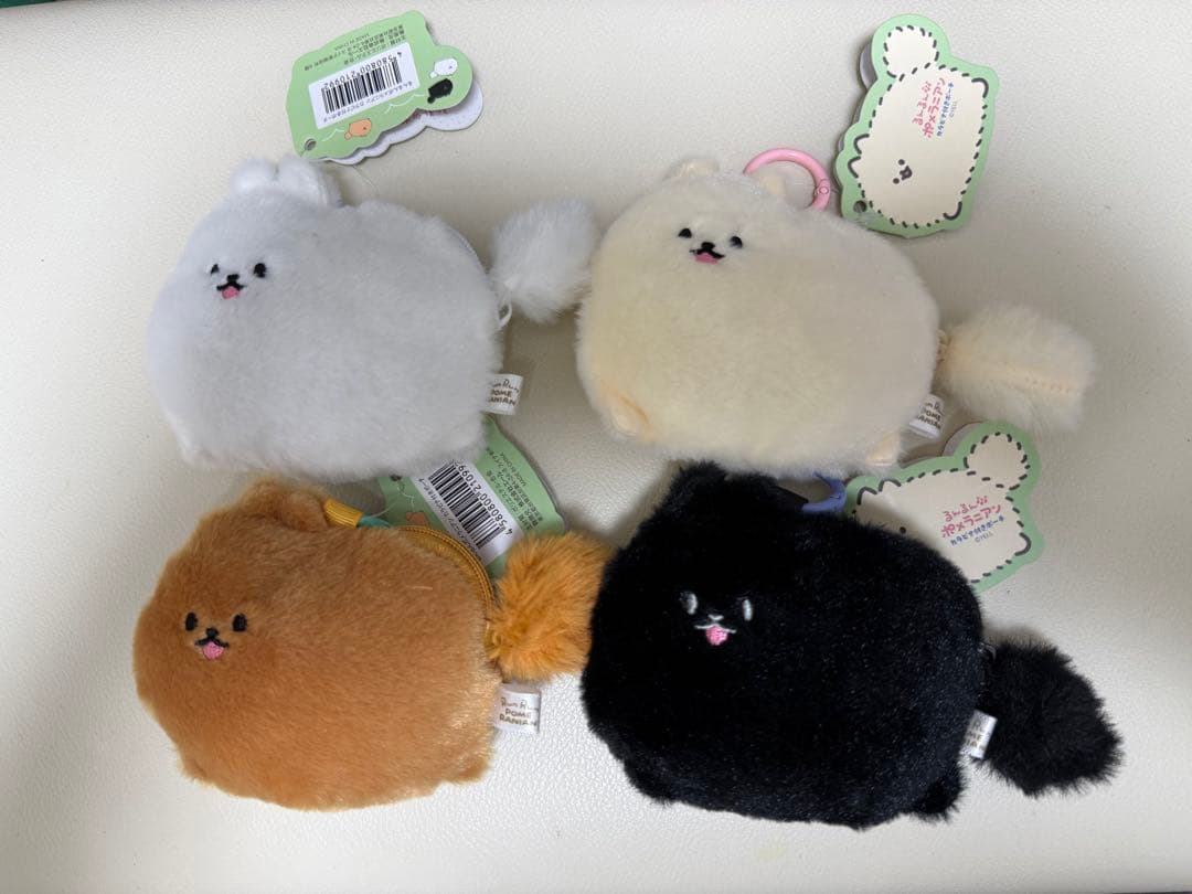 るんるんポメラニアン カラビナ付きポーチ 4種セット 新品