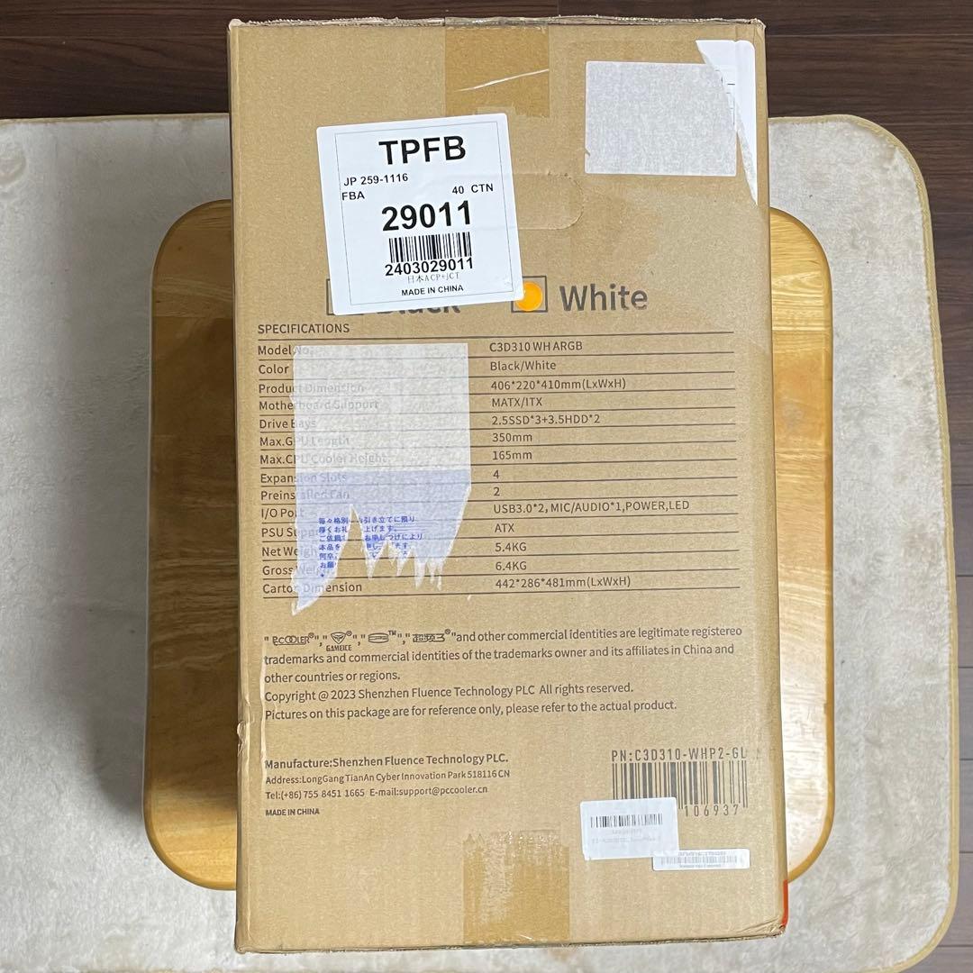 PCCOOLER PCケース 白 Micro-ATX Mini-ITX