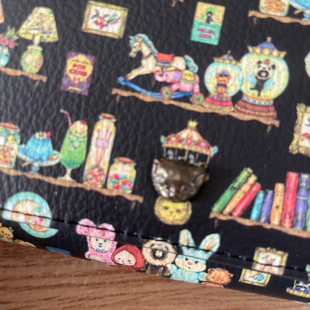 う*ぎ様 hobbyroom 黒　フランシュリッペ　三つ折り財布