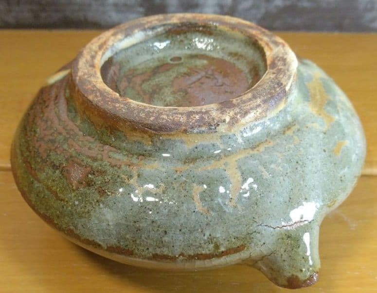 人間国宝 金城次郎 壷屋焼水滴 栞 共箱 美品 壺屋焼 魚紋水滴