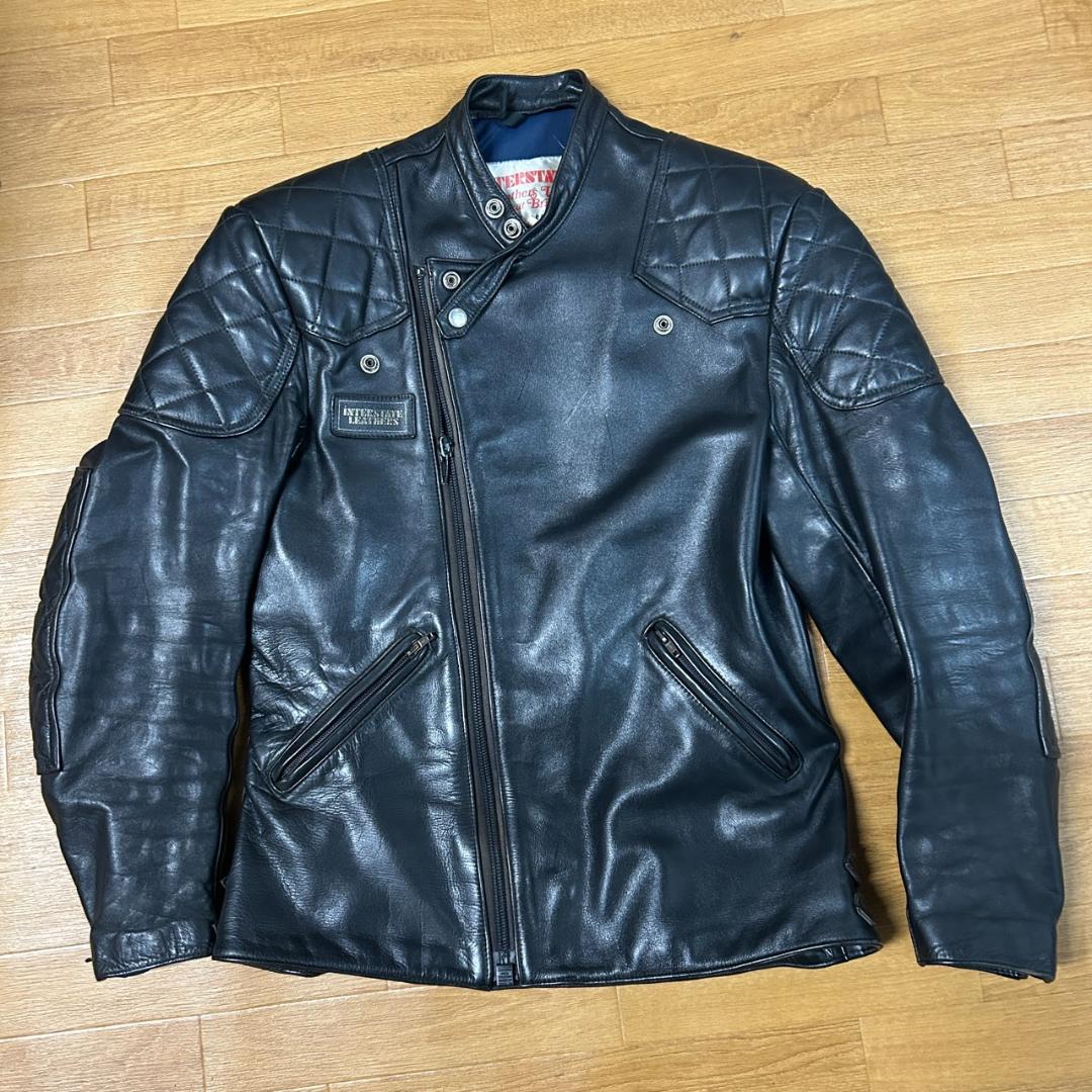 70’s UK製 INTERSTATE 本革レザージャケット 美品 ヴィンテージ