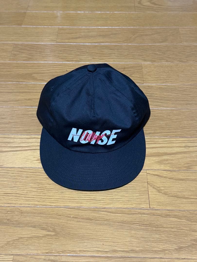 challengerNOISEロゴ ブラックスナップバックキャップ長瀬
