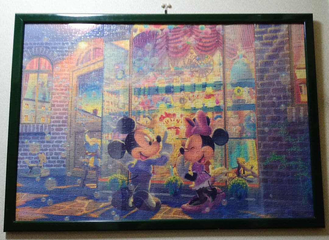 ディズニージグソーパズル1000ピース 額付き完成品 夕暮れのトイショップ
