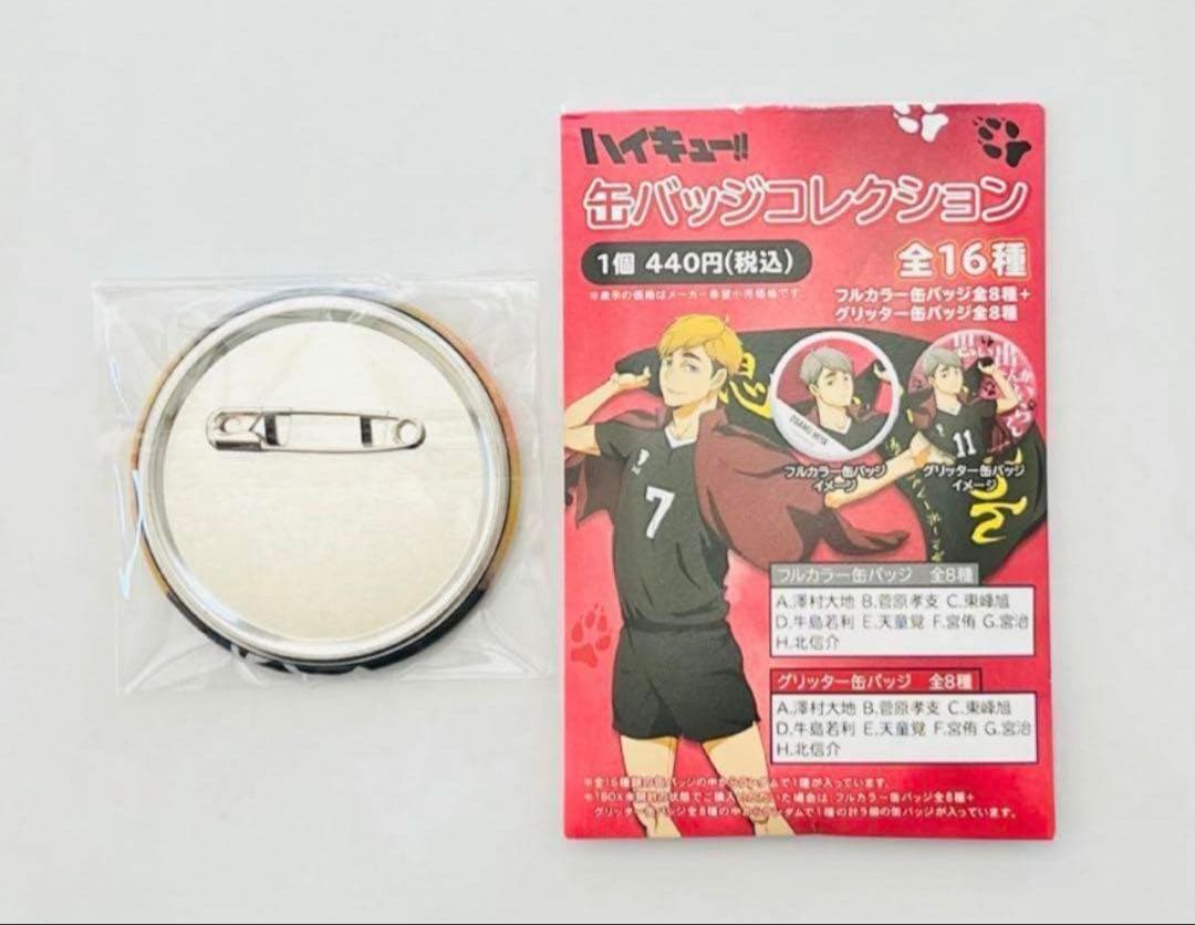 ハイキュー‼︎ 新品　未使用　グリッター　缶バッジコレクション　菅原孝支
