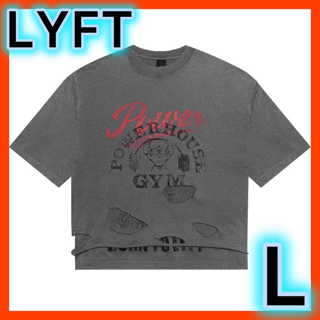 LÝFT × POWER HOUSE GYM ビンテージ　Tシャツ　グレー　L