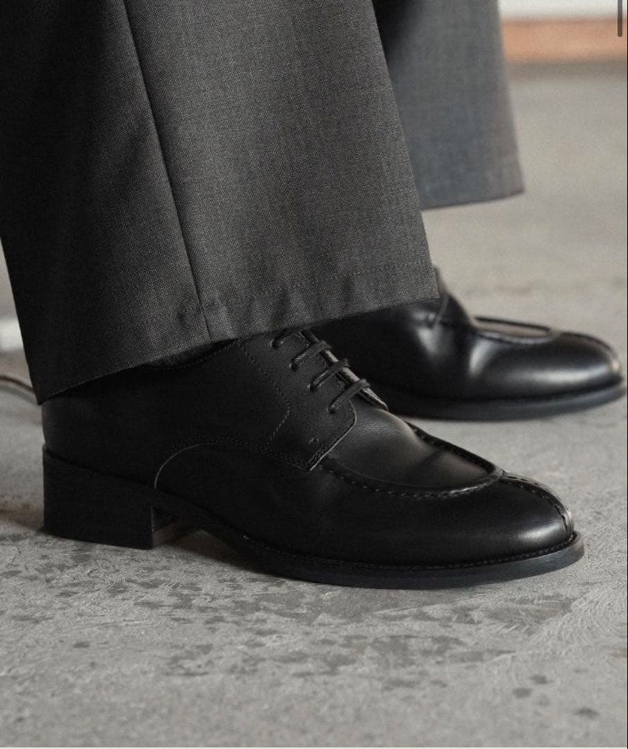 靴 shiun COW LEATHER U-TIP DERBY 39